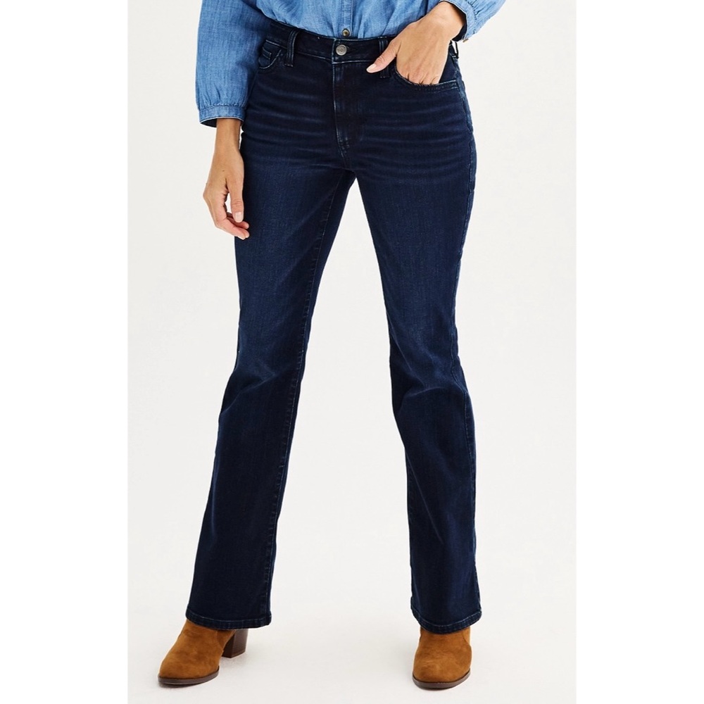 NWT Sonoma High-Waisted Flare-Leg Jeans Blue Size 14